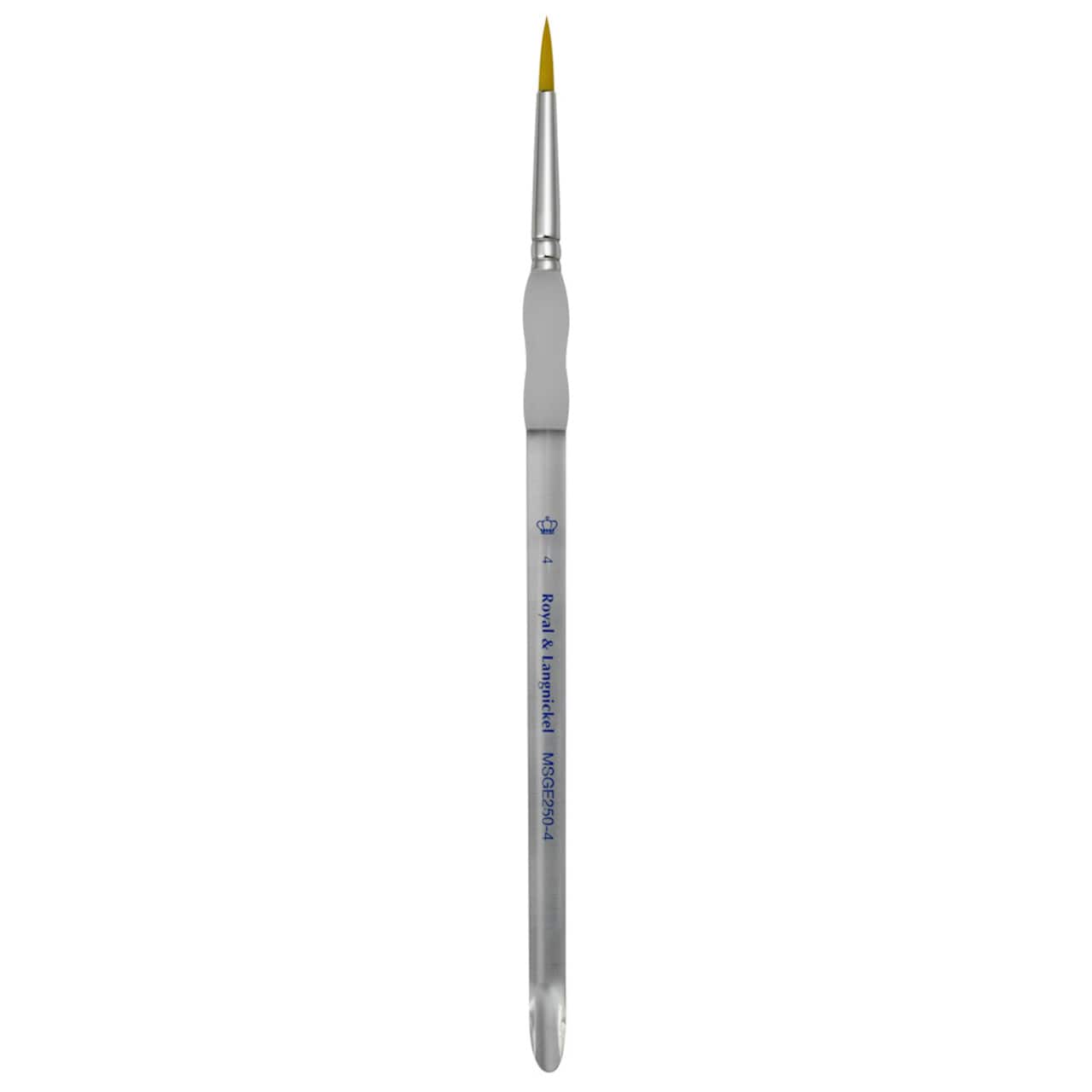 12 Pack: Royal & Langnickel® Soft-Grip™ Golden Taklon Short Handle Round Brush